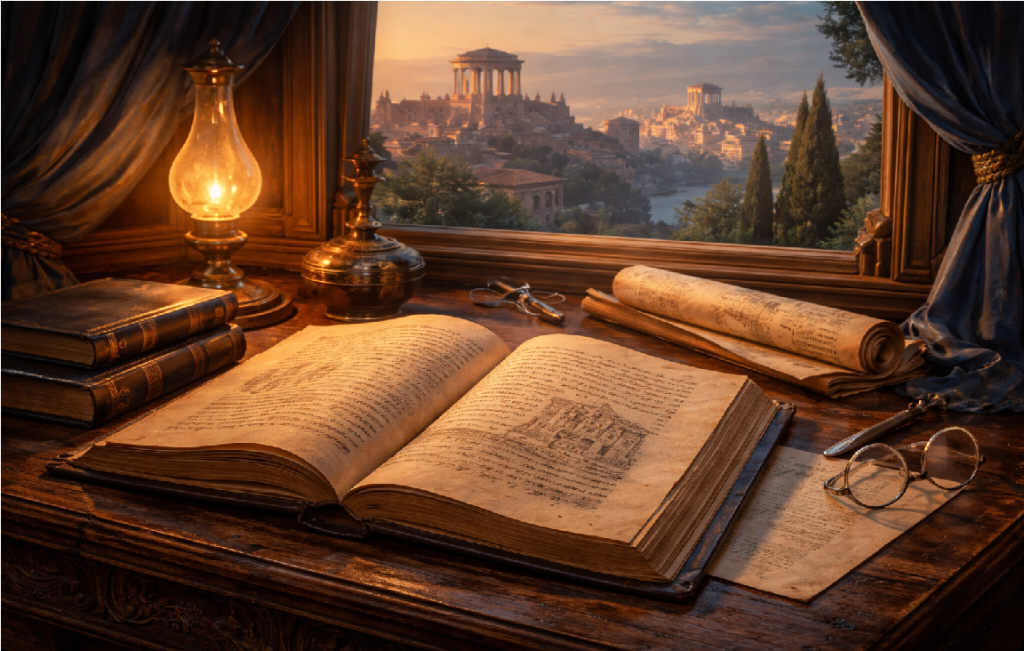 The Republic by Plato classical philosophy concept image